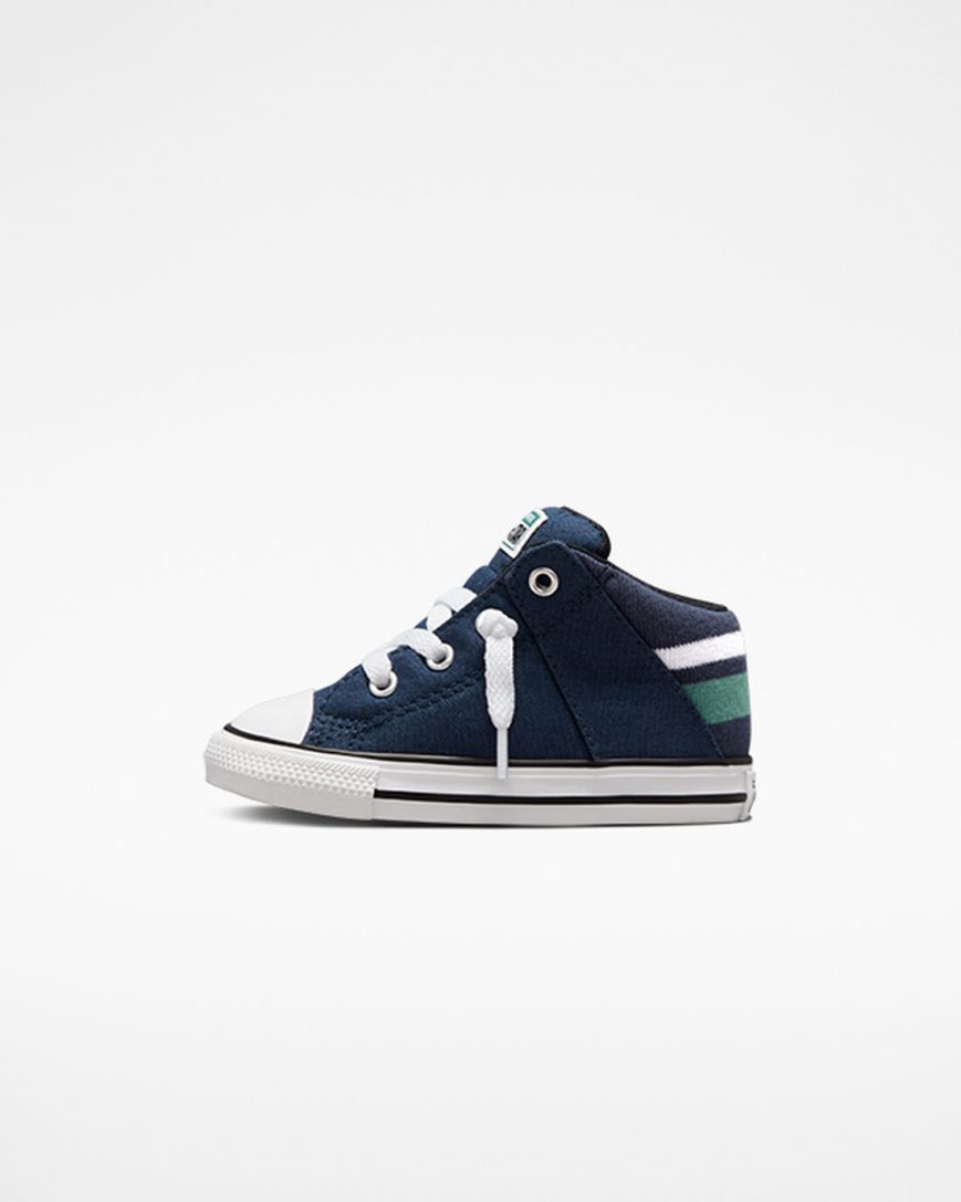 Tenisi Inalti Fete Converse Chuck Taylor All Star Axel Varsity Bleumarin Albi | RO GNVYR527